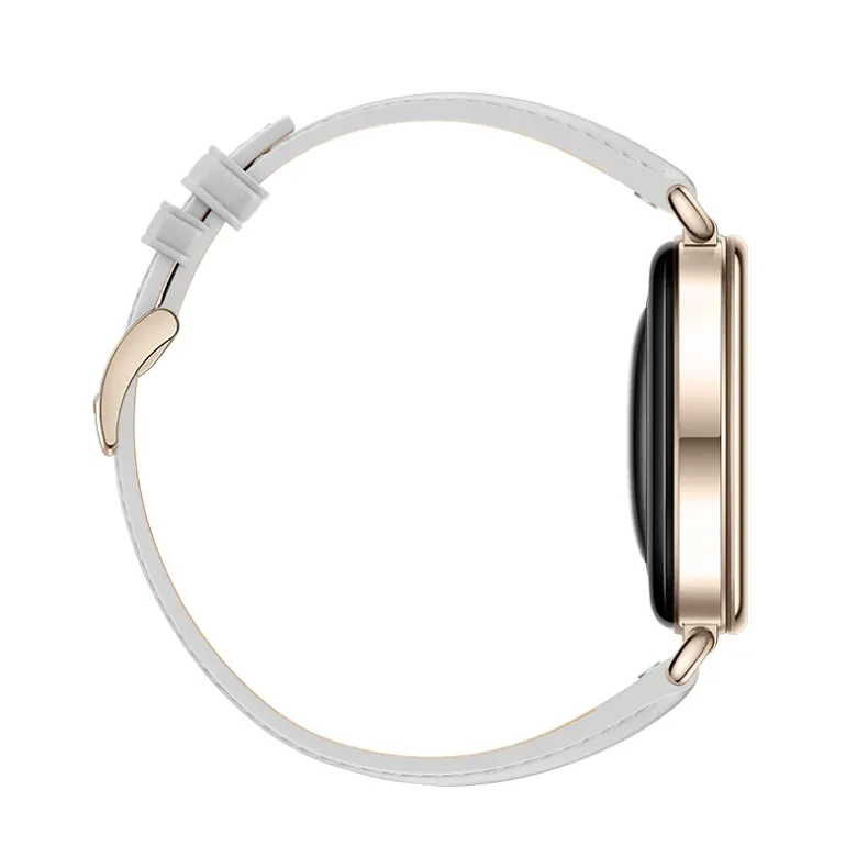 Huawei GT7 41mm. auksinis, pilka odine apyrankė, 5 nuotrauka