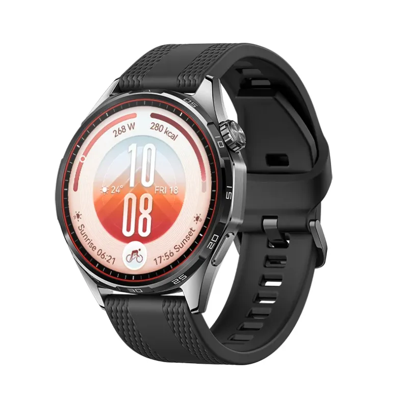 Huawei Gt 7, 46mm sidabrinis su juoda apyranke, 2 nuotrauka.