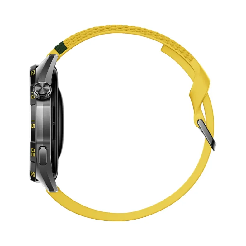 Huawei Gt 7, 46mm juodas su geltona apyranke, 4 nuotrauka.