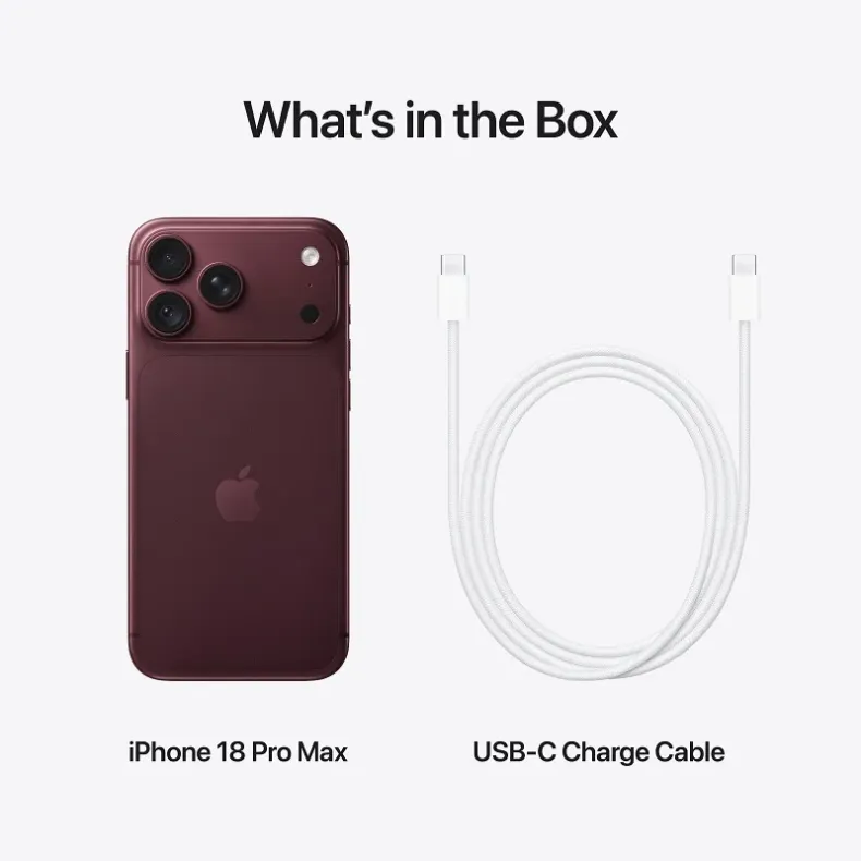 iPhone 18 Pro Max, 1TB burgundy, 10 nuotrauka