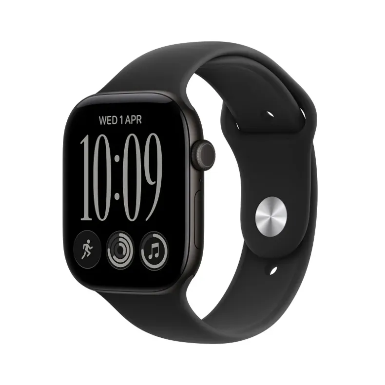 Apple_Watch_Series_12_46mm_GPS_Black_Aluminum_Sport_Band_Black_M/L_Image_Position_1