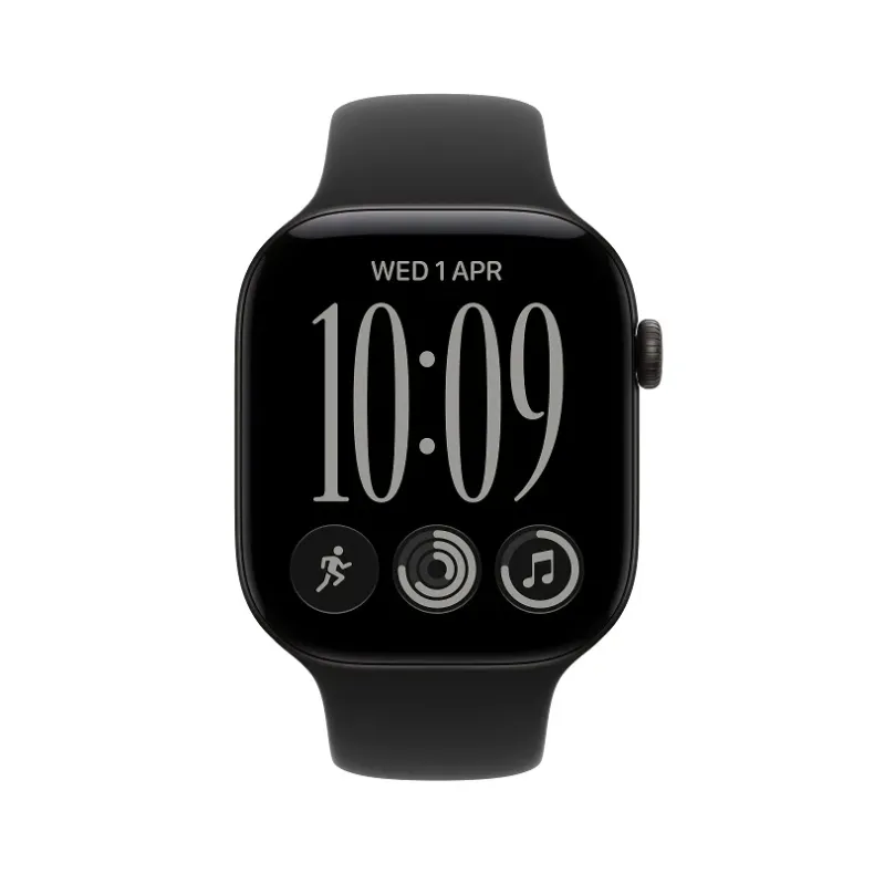 Apple_Watch_Series_12_46mm_GPS_Black_Aluminum_Sport_Band_Black_M/L_Image_Position_2
