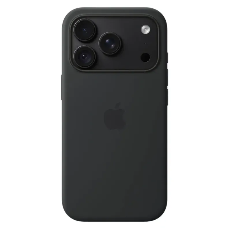 Apple iPhone 18 Pro silikoninis dėklas su MagSafe, black, 1 nuotrauka