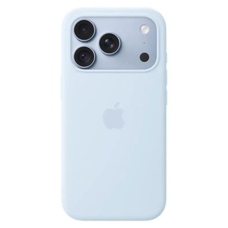 Apple iPhone 18 Pro Max silikoninis dėklas su MagSafe, crisp blue, 1 nuotrauka