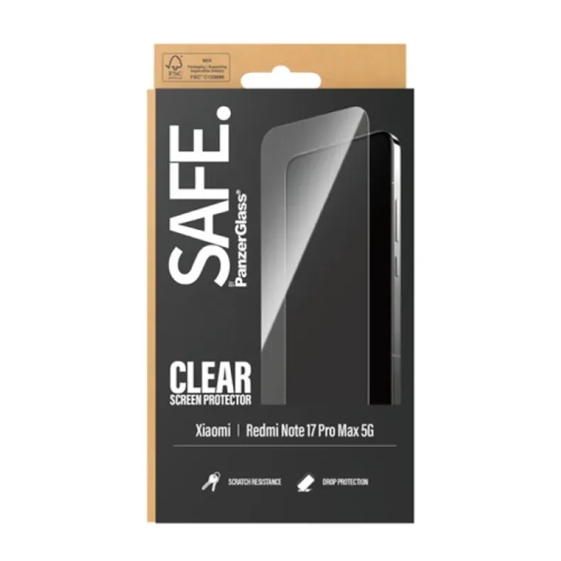 Safe Xiaomi Redmi Note 17 Pro Max stikliukas, 1 nuotrauka