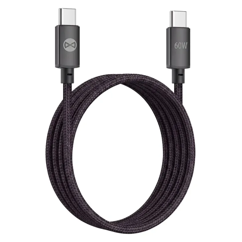 Forever Vibe įkrovimo laidas USB-C į USB-C, 1m - 60W, 1 nuotrauka