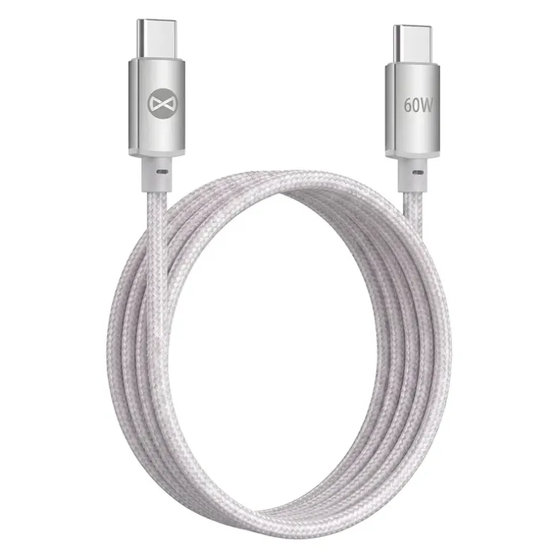 Forever Vibe įkrovimo laidas USB-C į USB-C, 1m - 60W, 1 nuotrauka