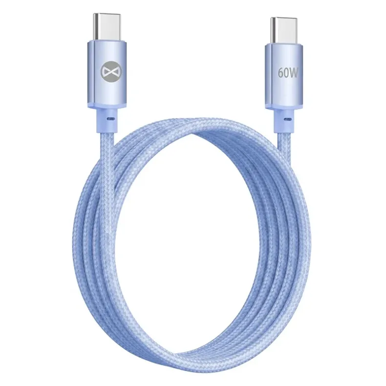 Forever Vibe įkrovimo laidas USB-C į USB-C, 1m - 60W, 1 nuotrauka