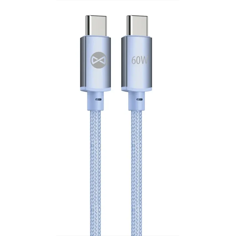 Forever Vibe įkrovimo laidas USB-C į USB-C, 1m - 60W, 2 nuotrauka