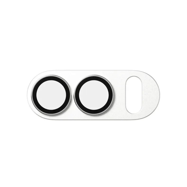 Panzerglass iPhone Duo Fender kameros stikliukas, silver, 2 nuotrauka