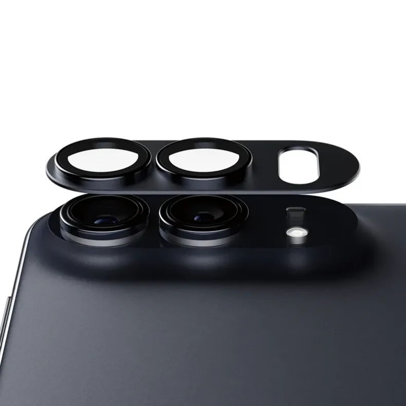 Panzerglass iPhone Duo Fender kameros stikliukas, midnight, 3 nuotrauka