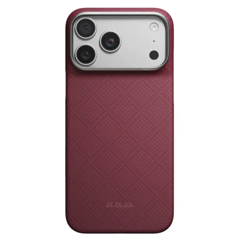 Pitaka iPhone 18 Pro Max 17 Pro Max Edge dėklas, Burgundiškas, 1 nuotrauka