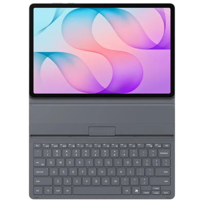 Samsung Galaxy Tab S12+ dėklas su klaviatūra, juoda, 1 nuotrauka
