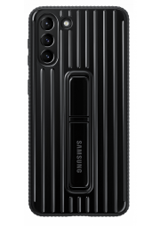 Samsung Galaxy S21+ apsauginis dėklas-stovelis juodas