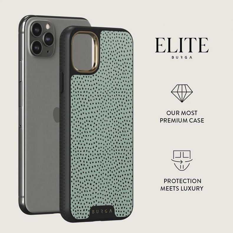 BURGA Elite Gold dėklas iPhone 11 Pro Max Mint Gelato