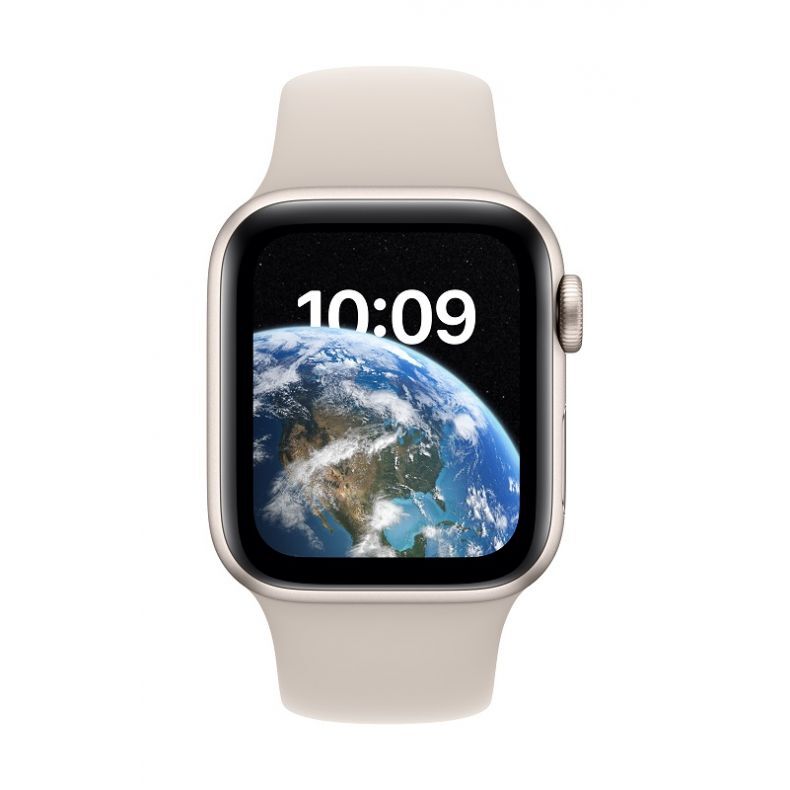  Apple_Watch_SE_GPS_40mm_Starlight_Aluminum_Starlight_Sport_Band_Pure_Front_Screen