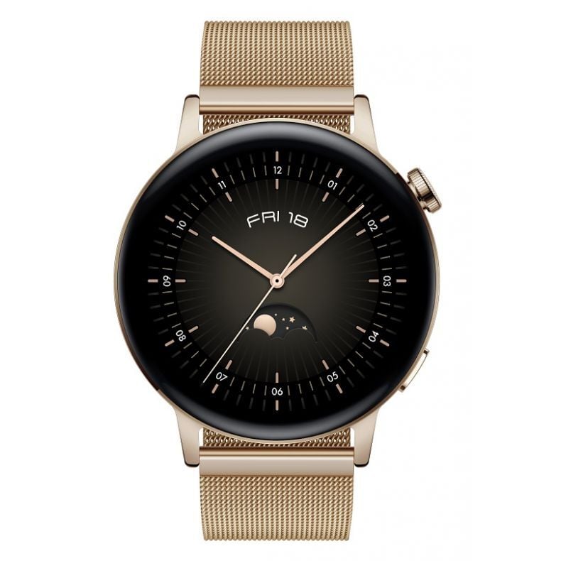  Huawei Watch GT3 42mm ELEGANT_Golden metal_Front