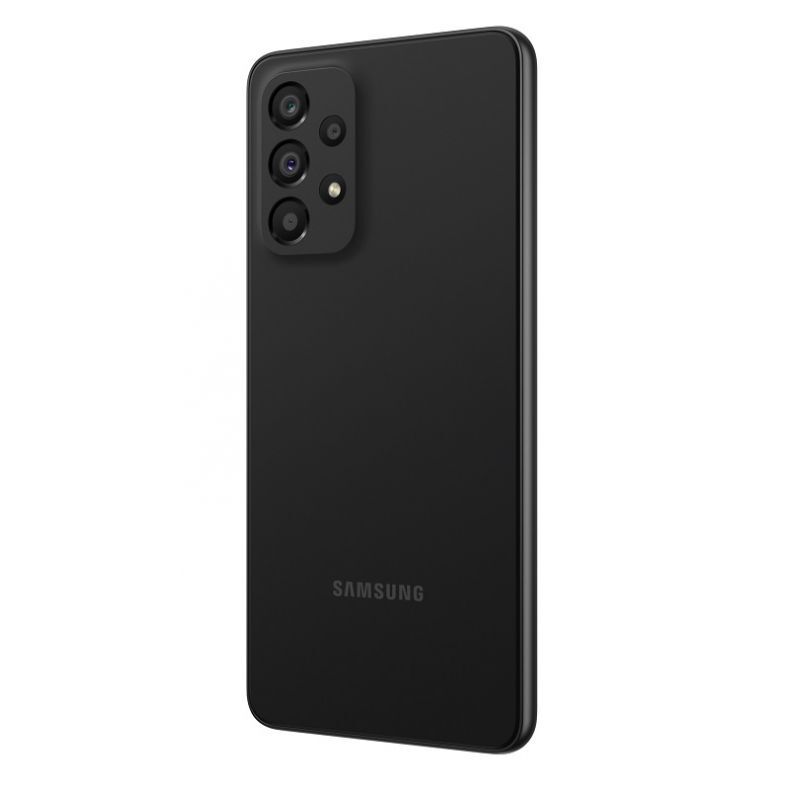 Samsung A33 desines puses sonas juodas