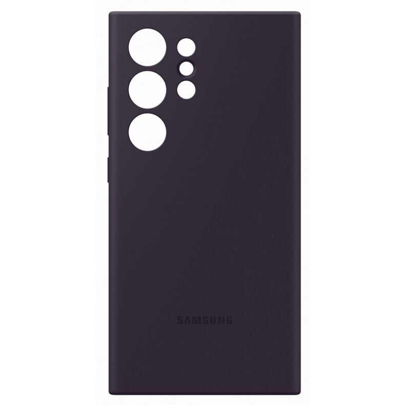 SAMSUNG Galaxy S24 Ultra silikoninis dėklas tamsiai violetinis
