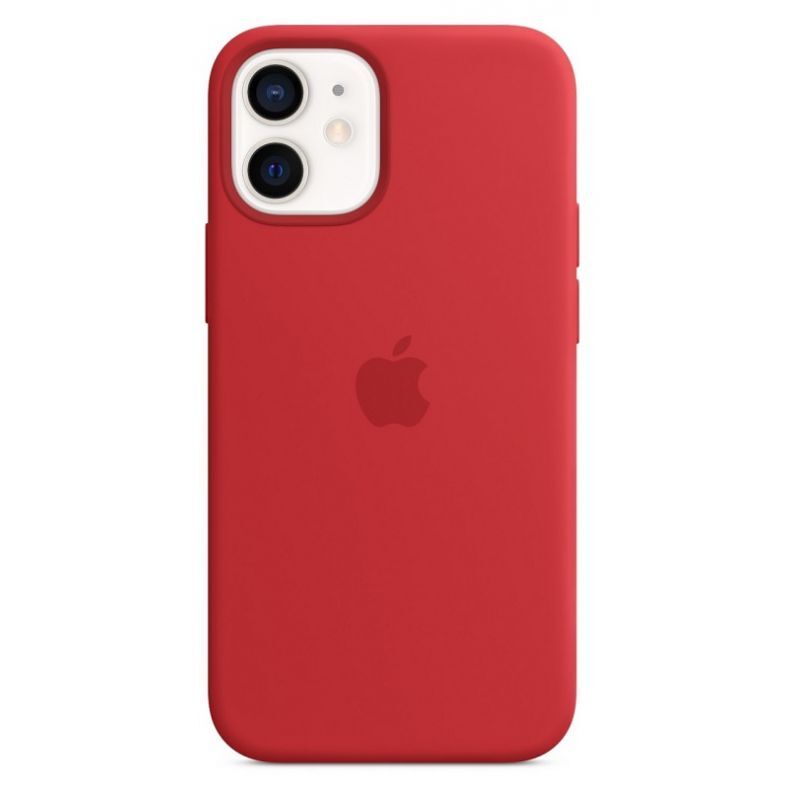 APPLE iPhone 12 mini silikoninis dėklas su "MagSafe" raudona