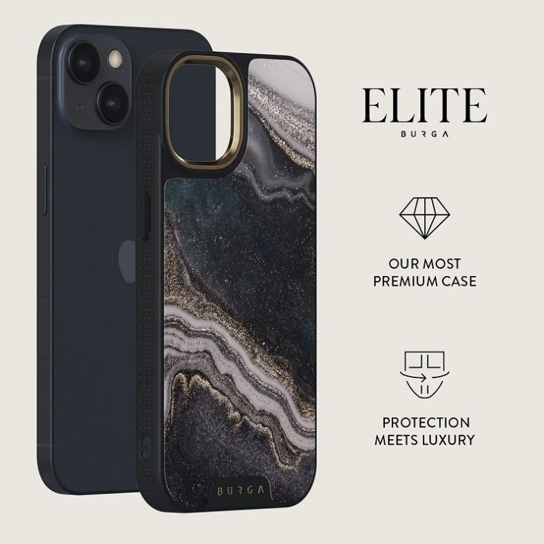 BURGA Elite Gold dėklas iPhone 14 Magic Night
