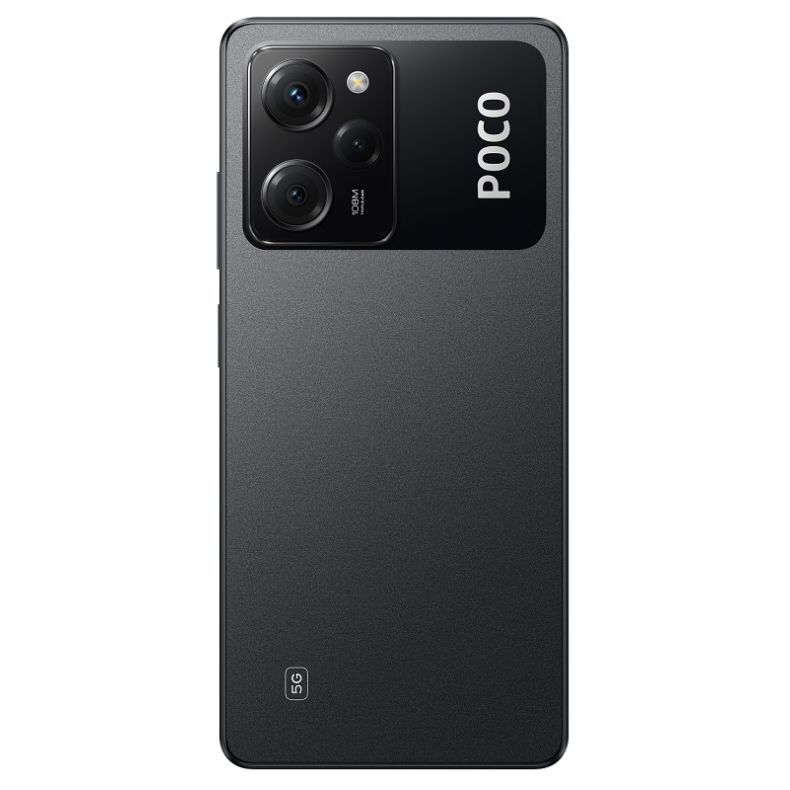 Poco X5 Pro nugarele juodos spalvos