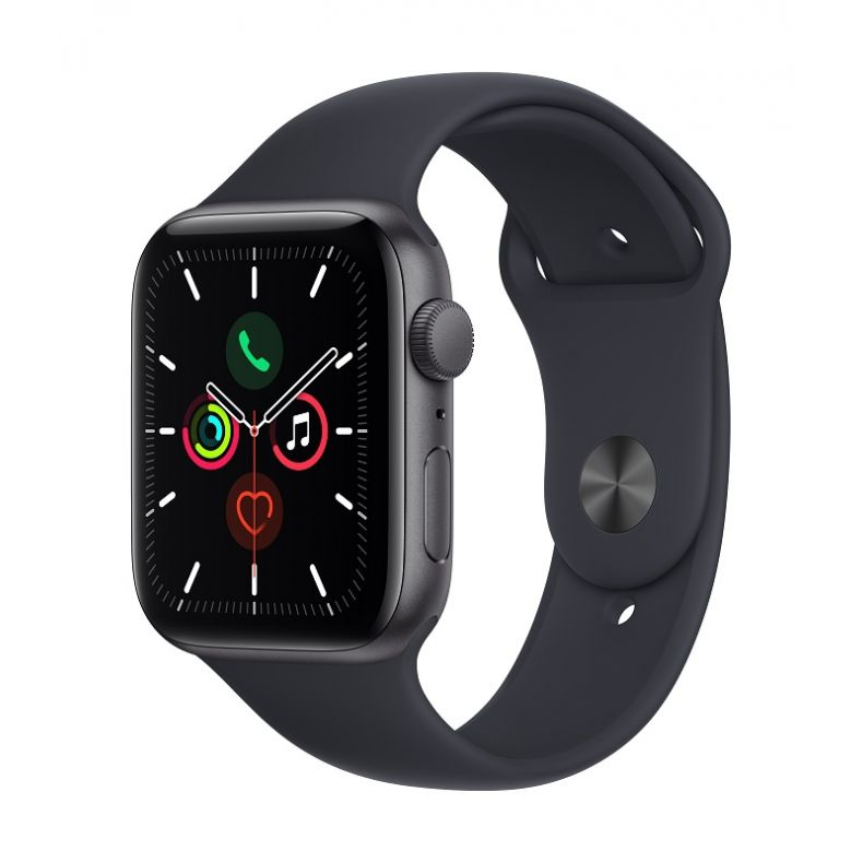 Apple Watch SE 44mm juodos spalvos ekranas su mygtukais is sono