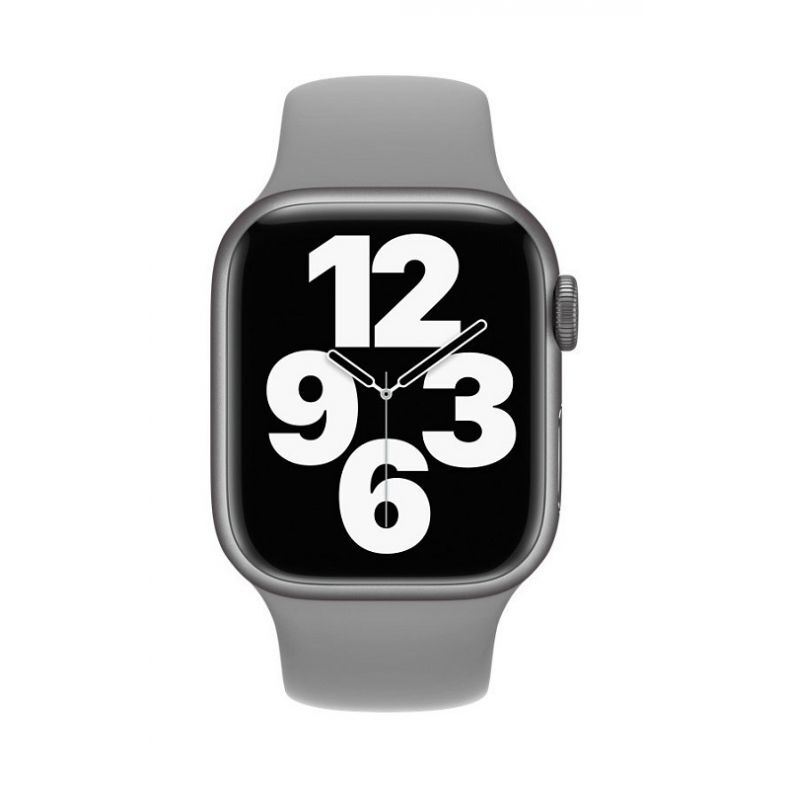 silikoninis dirželis Apple Watch 42 |44 | 45 mm juodas