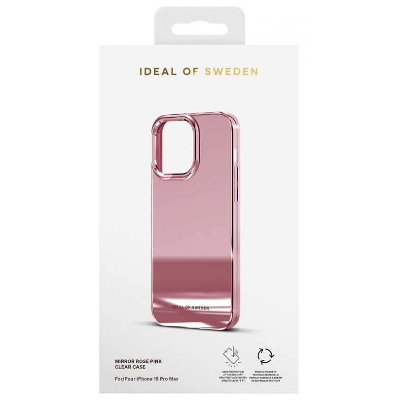 IDEAL OF SWEDEN Mirror dėklas iPhone 15 Pro Max Rose Pink