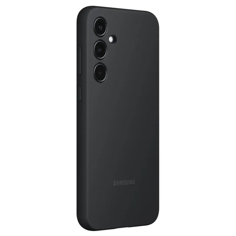 Silikoninis originalus dėklas Samsung Galaxy A35 juodas, 3 nuotrauka