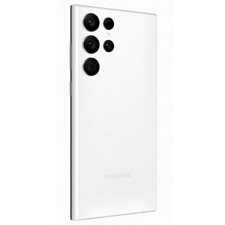 Samsung Galaxy S22ultra_nugarele_sonu_su mygtukais_baltas
