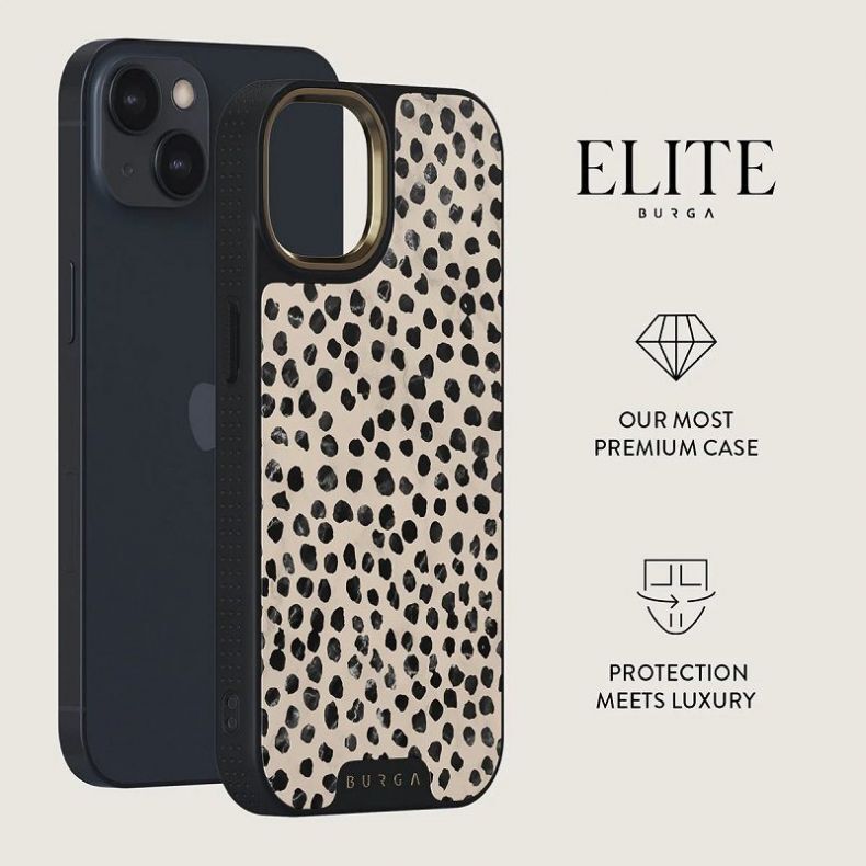 BURGA Elite Gold dėklas iPhone 14 Plus Almond Latte 