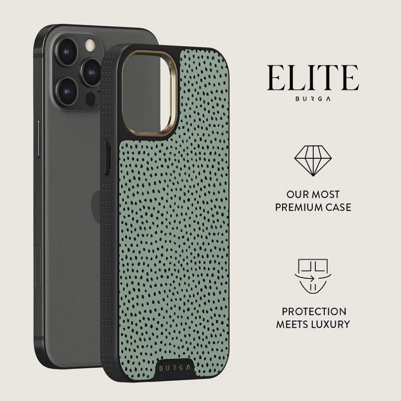 BURGA Elite Gold dėklas iPhone 12 | 12 Pro Mint Gelato