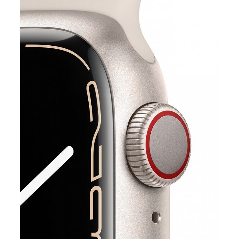 APPLE Watch Series 7 GPS + Cellular, 41mm Aluminium Case with Sport Band
