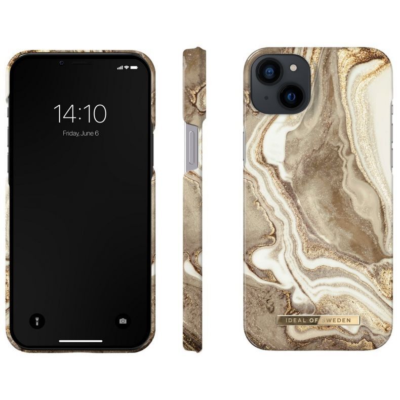  IDEAL OF SWEDEN dėklas iPhone 14 Plus Golden Sand Marble