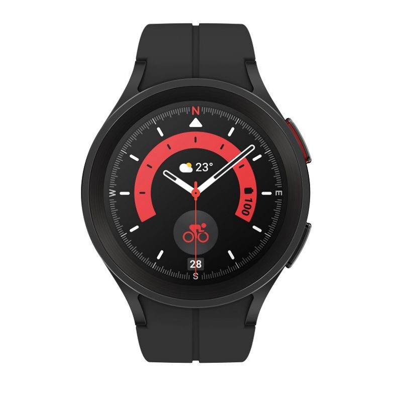 Samsung Galaxy Watch5 Pro e-sim Black Titianium is priekio