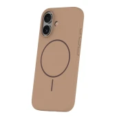 Smart iPhone 16 silikoninis Magsafe dėklas, ruda, 1 nuotrauka