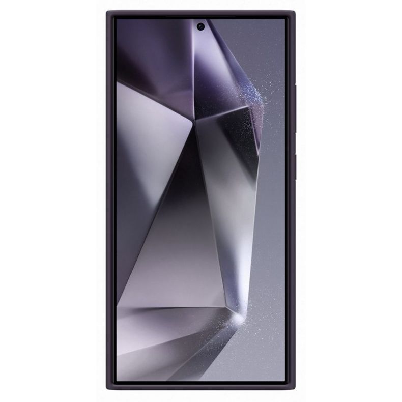 SAMSUNG Galaxy S24 Ultra silikoninis dėklas tamsiai violetinis