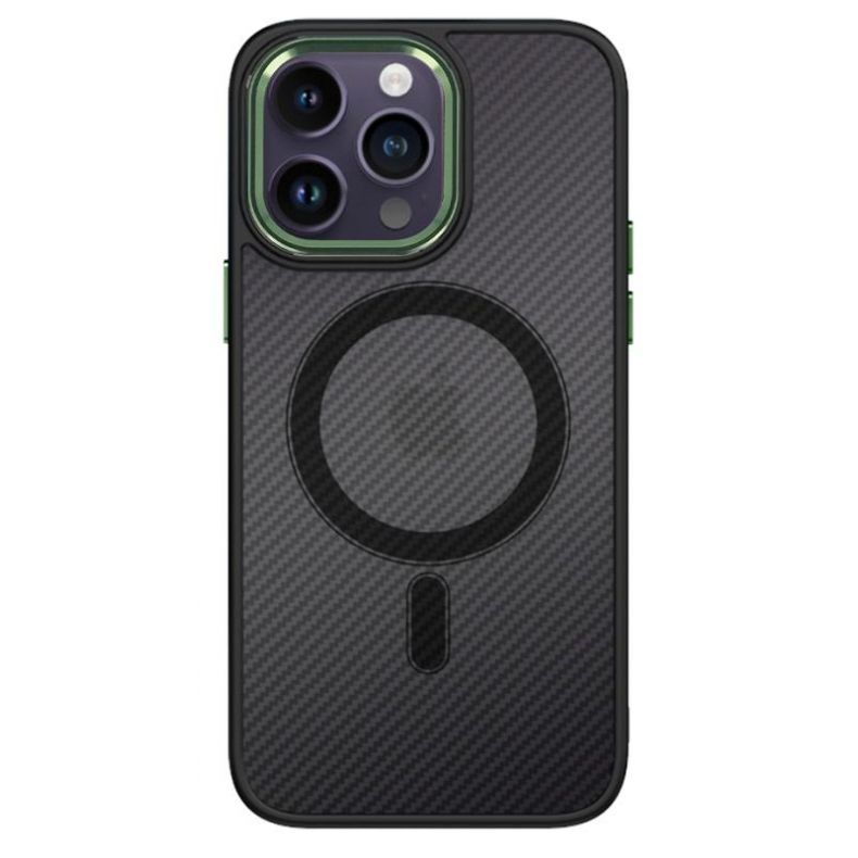 SMART iPhone 12 | 12 Pro Magnetic Carbon dėklas nugarėlė