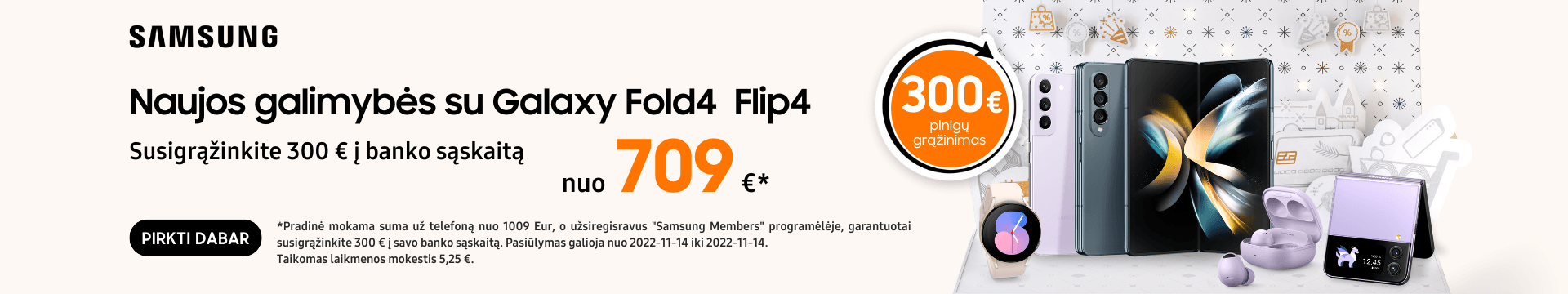 Samsung Galaxy Fold4 Flip4 akcija