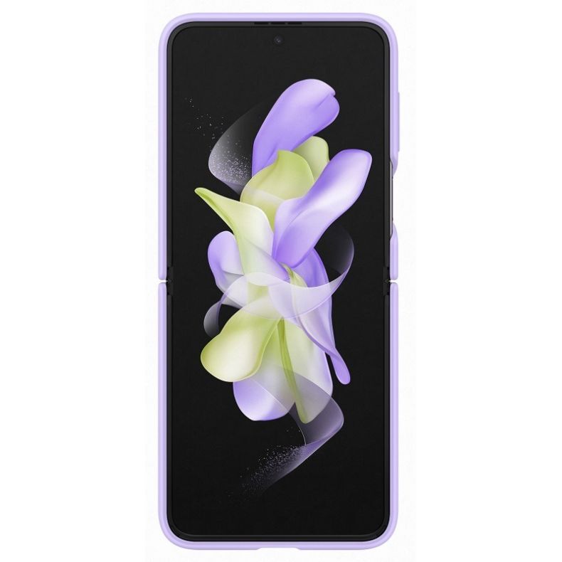 Galaxy Flip4 silikoninis dėklas violetinis
