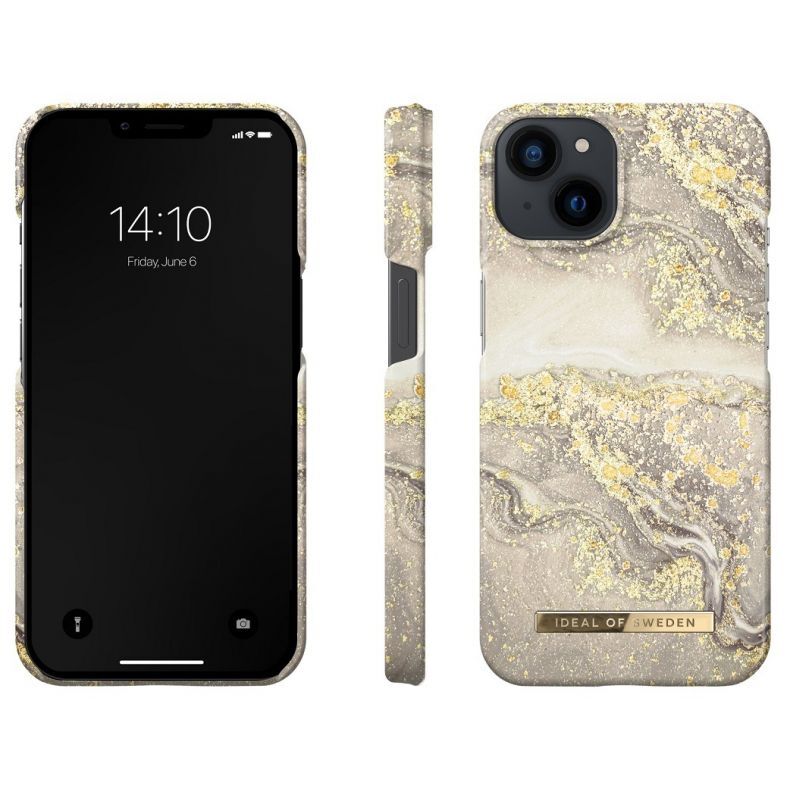 IDEAL OF SWEDEN dėklas iPhone 13 | 14 Sparkle Greige Marble