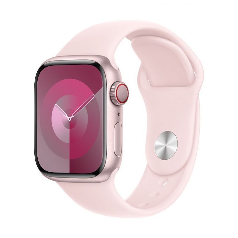 Apple Watch Series 9 GPS 41mm Pink Aluminium Case with Light Pink Sport Band