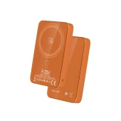 Blavec BJ-04 MagSafe belaidė išorinė baterija -10000 mAh, oranžinė, 1 nuotrauka