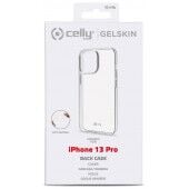 CELLY iPhone 13 Pro silikoninis dėklas skaidrus pakuotė
