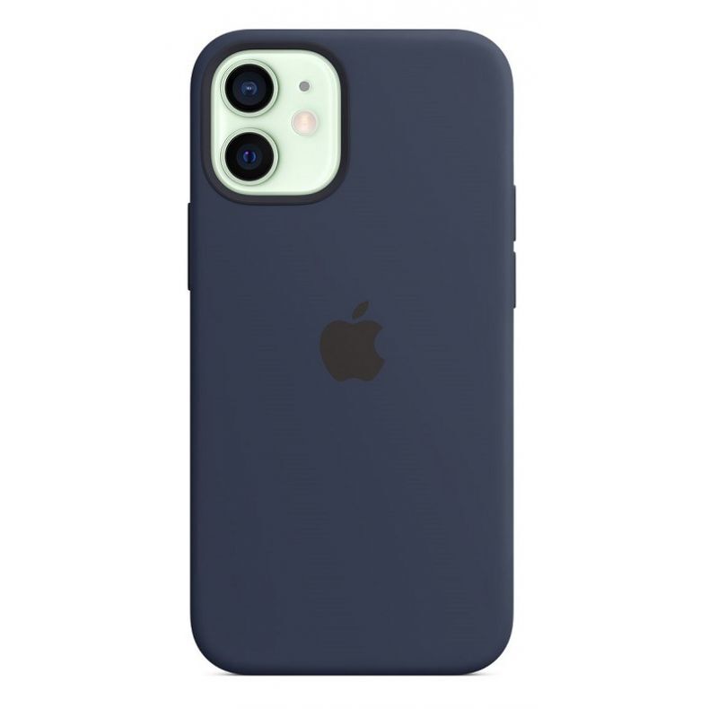 APPLE iPhone 12 mini silikoninis dėklas su MagSafe, mėlyna nugarėlė