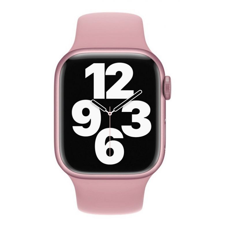 silikoninis dirželis Apple Watch 38 | 40 | 41 mm rausvas