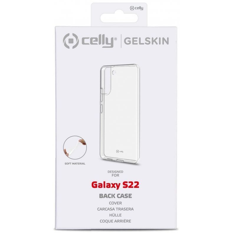 Celly Samsung Galaxy S22 skaidrus silikoninis dėklas