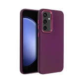 Smart Samsung Galaxy S25 frame dėklas, violetinė, 1 nuotrauka
