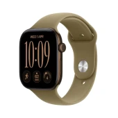 Apple_Watch_Series_12_46mm_GPS_Dark_Bronze_Aluminum_Sport_Band_Olive_S/M_Image_Position_1